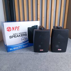 *ราคาต่อ1คู่ 2ใบ* ตู้ลำโพง NPE 5 นิ้ว รุ่น FL-502 สีดำ ลำโพงติดผนัง FL502 พร้อมขาแขวน ลำโพงแขวน 5 นิ้ว เอไอ-ไพศาล