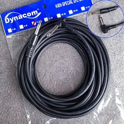 10เมตร DYNACOM สายปลั๊กไมค์หัวท้าย J-085 ตรง+งอ 10M สายสัญญาณเสียง สายไมค์หัวท้าย สายMONOหัวท้าย P.MIC MONOหัวท้าย เอไอ-ไพศาล