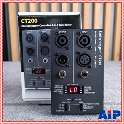 BEHRINGER CT-200 CABLE TESTER เครื่องเช็คสายสัญญาณ เครื่องวัดสายสัญญาณ แบบ 8-in-1 เครื่องทดสอบสายเคเบิล CT 200 CT200 เอไอ-ไพศาล