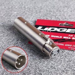 LIDGE YM-069A ปลั๊ก XLR ออก แจ็ค XLR ผู้-เมีย แจ็คทด หัวแปลงCANNONผู้ออกเมีย หัวทด YM069A YM 069A เอไอ-ไพศาล