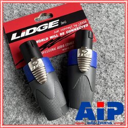 แพ็ค2ตัว Lidge YM-122A speakon สีน้ำเงิน สเปคคอน ตัวผู้ แจ็คสเปคคอน YM 122 A สเปคคอนตัวผู้ สเปคคอนตู้ลำโพง YM122 เอไอ-ไพศาล