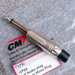 P.MIC MONO CM CP2X ปลั๊กไมค์โมโน ปลั๊กไมค์ โฟนคอนเนคเตอร์ ปลั๊กไมค์แบบต่อสายCM ปลั๊กCP2X เอไอ-ไพศาล