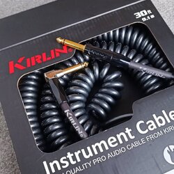 9.1เมตร KIRLIN IPK-222BFGL BK สายกีต้าร์ 9.1เมตร สีดำ สายแจ็คกีต้าร์ 22AWG สายไมค์หัวท้าย สายสัญญาณสำเร็จรูป เอไอ-ไพศาล