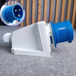 ปลั๊กP523 3ขา 32Aสีฟ้า ปลั๊กP 523 ปลั๊กตัวผู้ ปลั๊กตัวผู้แบบยึด เพาเวอร์ปลั๊ก ปลั๊กP-523 ปลั๊ก3ขา เอไอ-ไพศาล