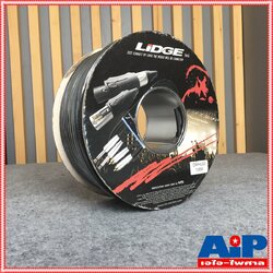 ขด100เมตร สีดำ LIDGE สายไมค์ สเตริโอ แบบถัก DMH-220 100M สายสัญญาณ ไมค์ DMH220 DMH 220 เอไอ-ไพศาล