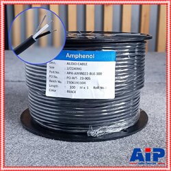 ขด100เมตร สายชีลด์ST Amphenol APH-AWIR022 4.5mm สายสีดำ สายชีลด์สเตอริโอ สายชีลด์4.5mm. เอไอ-ไพศาล