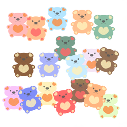 ไฟล์ตกแต่ง น้องหมีติดหัวใจ