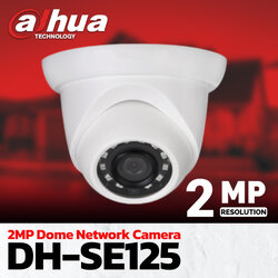 กล้องวงจรปิด Dahua 2MP Dome Network Camera รุ่น DH-SE125 (3.6mm)