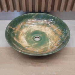 Ceramikplus No.CST-091RSA อ่างล้างหน้าเซรามิคแบบลอย อ่างล้างมือเซรามิกแบบวางบนเคาน์เตอร์ อ่างสปา (Ceramic Washbasin Sink)