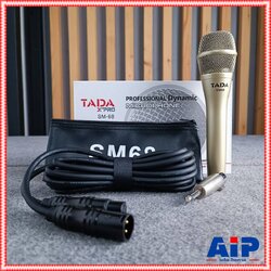 TADA SM-68 ไมค์สาย ด้ามสีทอง ไมค์สาย ไมค์สาย ไมค์ไดนามิก SM 68 SM68ไมค์คาราโอเกะ ไมค์ร้องเพลง แถมฟรี สาย 5 เมตร แจ็คทด ถุงเก็บไมค์ ธาดา เอไอ-ไพศาล