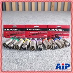 XLR ผู้+เมีย สีเงิน LIDGE YM-665/666/667/668/669 มี5สีให้เลือก คาดเขียว/เหลือง/ม่วง/ส้ม/น้ำเงิน ปลั๊กXLR+ปลัีกXLR แคนนอน เอไอ-ไพศาล