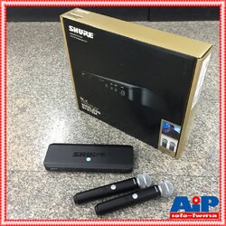 SHURE BLX288TH/SM58-M19 ไมค์ลอยคู่ ไมโครโฟนไร้สายแบบไมค์คู่ ย่าน UHF BLX 288 TH / SM 58 M 19 BLX288A/SM58M19 เอไอ-ไพศาล +++