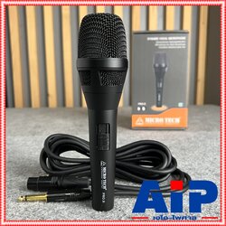 สีดำ MICROTECH PRO.II ไมค์สาย ไมค์โครโฟน พร้อมสาย5เมตร MICRO TECH PRO II ไมโครเทค ไมค์คาราโอเกะ ไมค์ ไมค์ร้องเพลง MICCROPHONE เอไอ-ไพศาล