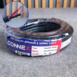 ขด10เมตร CONNEX EVO-225 2x2.5mm สายลำโพง กลมดำ ขนาด2.5mm. สายลำโพงกลางแจ้ง EVO225 EVO 225 ทองแดงแท้ เอไอ-ไพศาล