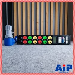 TECHCRON AC-32S ชุดโหลดไฟ 1เฟส ปลั๊กคละสี *สีฟ้า* ปลั๊กโหลดไฟ วัสดุเป็นเหล็ก พร้อมจอแสดงผล AC32S AC32S AC32 S AC-32 AC 32 S เอไอ-ไพศาล