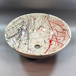 Ceramikplus No.CST-270RSC อ่างล้างหน้าเซรามิคแบบลอย อ่างล้างมือเซรามิกแบบวางบนเคาน์เตอร์ อ่างสปา (Ceramic Washbasin Sink)