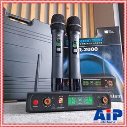 yyy PROEUROTECH HR-2000 ไมค์ลอยมือถือคู่VHF รุ่นใหม่ มีกล่อง ไมค์ลอย ไมค์คาราโอเกะ โปรยูโรเทค HR 2000 HR2000 เอไอ-ไพศาล