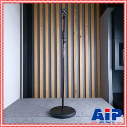 SUPERLUX MS-10 ขาตั้งไมค์ตั้งพื้นตรงฐานกลม พร้อมคอจับไมค์ สีดำ แข็งแรง ทนทาน ปรับสูง-ต่ำได้ MS 10 MS10 เอไอ-ไพศาล