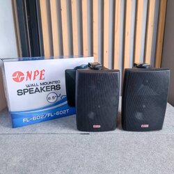 ตู้ลำโพง NPE 6 นิ้ว รุ่น FL-602 สีดำ ลำโพงติดผนัง *ราคาต่อ1คู่ 2ใบ* FL602 พร้อมขาแขวน ลำโพงแขวน 6 นิ้ว