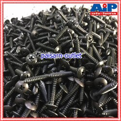 ประมาณ1000ตัว น็อตประกอบตู้ลำโพง สกรู THดำ 8x1นิ้ว สกรูเกลียวปล่อย น็อต สกรูดำ น็อตเกลียวปล่อย สกรูหัวกลม น็อตหัวกลมดำ