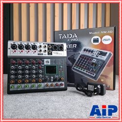 TADA M-6 MIXER MM-6D มิกเซอร์อนาล็อก 6 ช่อง เอฟเฟคแท้ มิกเซอร์ขนาดเล็ก ธาดา M 6 M6 MM6 MM 6 ta da เอไอ-ไพศาล