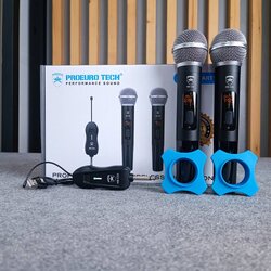 PROEUROTECH KB-C22 PARTY ไมค์ลอยคู่ **แบบมือถือ** (ปรับความถี่ได้) ไมค์ ใช้ถ่านAA ไมค์ลอยพกพา PROEURO TECH KB C22-PARTY KBC22PARTY เอไอ-ไพศาล