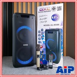 สินค้าใหม่ ลดล้างสต็อค GXL GL-K686 ตู้ลำโพง6.5นิ้วx2 + ไมค์ลอย PARTY BOX ลำโพงบลูทูธ มีไฟ ตู้ลำโพง เอนกประสงค์ GL K 686 GLK686 เอไอ-ไพศาล