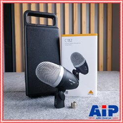 BEHRINGER C-112 ไมค์กระเดื่อง Dynamic Microphone for Bass Drum ไมค์กลอง ไมค์เบสดรัม แบบไดนามิก C 112 C112 +++ เอไอ-ไพศาล