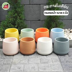 กระถางต้นไม้ ทรงหยดน้ำ ขนาด 5 นิ้ว