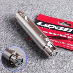LIDGE YM-069 XLR เมียหัวท้าย แคนนอนเมียหัวท้าย YM 069 YM069 แจ็คXLRตัวเมียหัวท้าย ตัวต่อกลางXLR CANNONเมียหัวท้าย เอไอ-ไพศาล