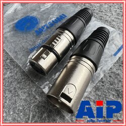 (1คู่ ผู้1เมีย1) MITSUMI XLR MALE + XLR FEMALE ปลั๊ก + แจ็ค XLR ( ผู้ + เมีย ) CANNON ผู้+เมีย C07
