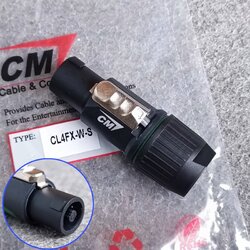 ปลั๊ก SPEAKON CM CL4FX-W-S สเปคคอน แจ็คสเปคคอน สเปคคอนตู้ลำโพง เอ-ไพศาล