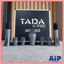 TADA GM-56D ไมค์กลอง7ชิ้น พร้อมขาจับไมค์กลองครบชุด พร้อมกระเป๋าเก็บไมค์กลอง ไมโครโฟน คอนเดนเซอร์ ไมค์จ่อกลอง GM 56D GM56D เอไอ-ไพศาล
