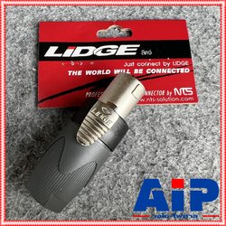 1ตัว LIDGE YM-126A สีดำ สเปคค่อนตัวผู้ เสริมเหล็ก สเปคคอนตัวผู้ สเปคคอนเสริมเหล็ก สเปคคอนลำโพง SPEAKON YM126A YM 126A เอไอ-ไพศาล