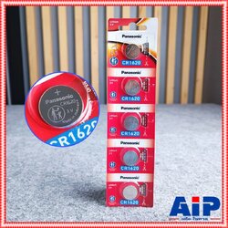 แพ็ค5ก้อน PANASONIC CR1620 ถ่าน ถ่านกระดุม CR 1620 CR-1620 ถ่านกลม ถ่านกระดุม3V เอไอ-ไพศาล +++