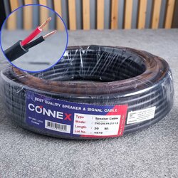 ขด30เมตร CONNEX EVO-215 สายลำโพง ทองแดงแท้ 2x1.5mm สายสีดำ สายลำโพงกลางแจ้ง EVO215 EVO 215 สายลำโพง2คอร์ เอไอ-ไพศาล