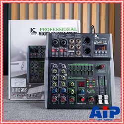 K.POWER K-4DSP MIXER เครื่องผสมสัญาณเสียง มิกเซอร์ Mixer 4 Channel 4 ช่องสัญญาณ มิกเซอร์อนาล็อก K POWER K 4DSP KPOWER K4DSP เอไอ-ไพศาล