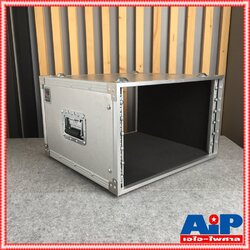 COMPACT EM-6 RACK สีเงิน เปลือยหน้า-หลัง (ไม่มีฝาปิด) ลึก19นิ้ว คอมแพ็ค แร็ค EM6 EM 6 แร็คเครื่องเสียง แร็คเปลือย แร็คแอมป์