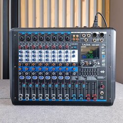 TADA AM-Q8P powermixer 350 watt EFX USB บลูทูส TA DA มิกเซอร์อนาล็อก AM Q8P ธาดา AMQ8P เอไอ-ไพศาล