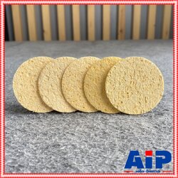 แพ็ค5อัน ฟองน้ำทำความสะอาดปลายหัวแร้งบัดกรี กลม แพ็คละ 5 ชิ้น ขนาด 60 x 60 mm. OL-SP-CI ฟองน้ำ เช็ดปลายหัวแร้ง เอไอ-ไพศาล