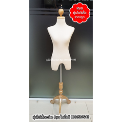 หุ่นผ้าขาไม้ ผ้าดิบ อก 34 เอว 25