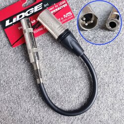 ยาว15ซม. LIDGE YM-322 สาย XLR ผู้ ออก PHONE เมีย ยาว15เซน P.XLR-J.MIC สายทด สายสัญญาณ CANNON ผู้ -PHONE เมีย เอไอ-ไพศาล