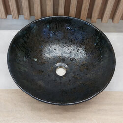 Ceramikplus No.CST-035RMA อ่างล้างหน้าเซรามิคแบบลอย อ่างล้างมือเซรามิกแบบวางบนเคาน์เตอร์ อ่างสปา (Ceramic Washbasin Sink)