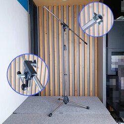 MP-S1 ขาตั้งไมค์บูม สแตนเลสแท้ ขาตั้งไมค์ตั้งพื้น ขาตั้งไมค์ ไม่มีรวมคอสวมไมค์ ขาไมค์ตั้งพื้น ขาไมค์ สแตนเลสแท้ ขาตั้ง