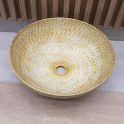 Ceramikplus No.CST-020RMA อ่างล้างหน้าเซรามิคแบบลอย อ่างล้างมือเซรามิกแบบวางบนเคาน์เตอร์ อ่างสปา (Ceramic Washbasin Sink)