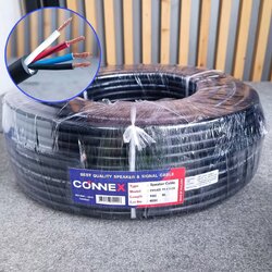 ขด100เมตร CONNEX EVO-425 สายลำโพง ทองแดงแท้ 4x2.5mm สายสีดำ สายลำโพงกลางแจ้ง EVO425 EVO 425 สายลำโพง4คอร์ เอไอ-ไพศาล