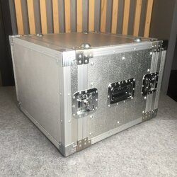 COMPACT RACK เครื่องเสียง SD8U 2ฝาหน้า-หลัง ลึก16นิ้ว ผิวอลูมิเนียม แร็คเครื่องเสียง แร็ค คอมแพ็ค แร็คใส่อุปกรณ์ แร็คใส่แอมป์ SD8 U SD-8U