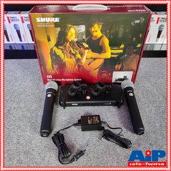 SHURE SVX288TH/PG58-Q12 ไมค์ลอยคู่ ไมโครโฟนไร้สายแบบมือถือคู่ย่าน UHF คลื่นความถี่ 748-758 MHz SVX 288 A / PG 58 Q 12 SVX288A/PG58Q12 เอไอ-ไพศาล +++