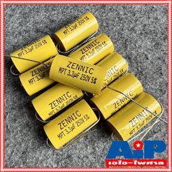 10ตัว ZENNIC C3.3/250V MPT สีเหลือง Cเสียงแหลม คาปาซิเตอร์ คอนเดนเซอร์ ซีเสียงแหลม ซ๊3.3/250โวลต์ ซีตัดเสียงแหลม เอไอ-ไพศาล
