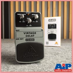 BEHRINGER VD-400 เอฟเฟคกีต้าร์ Vintage Analog Delay เอฟเฟ็คกีตาร์ที่ให้เสียงแบบ Vintage Analog Delay VD 400 VD400 +++ เอไอ-ไพศาล